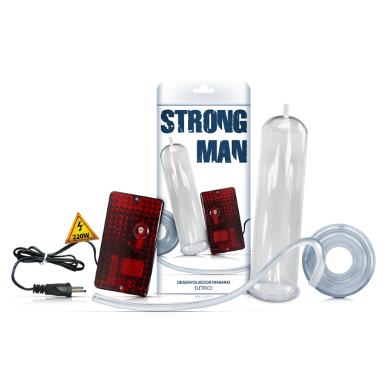 Bomba Peniana Strong Man Elétrico 24 x 5,4 cm 220v