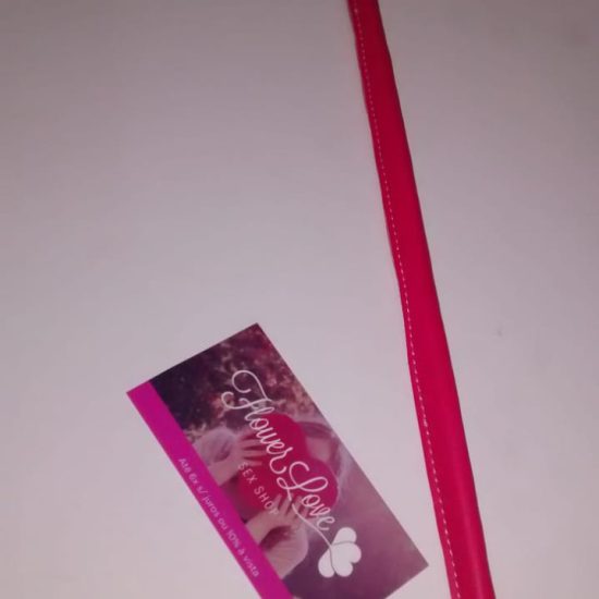 Chibata em Couro Rosa Valderir