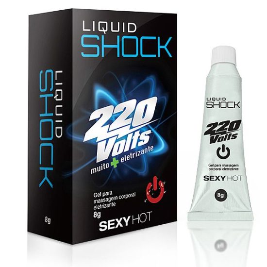 Gel Vibrante Liquid Shock 220 Volts Sexy Hot 8g