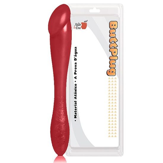 Plug Anal Double em Silicone Vermelho 19cm