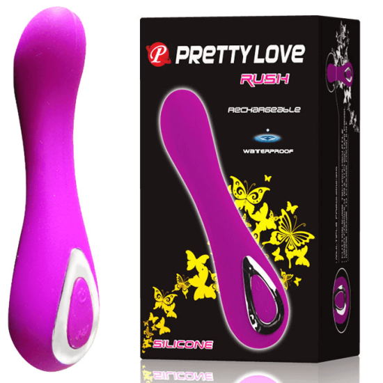 Vibrador Recarregável em Soft Touch Ponto G Pretty Love Rush 14 x 2,8 cm