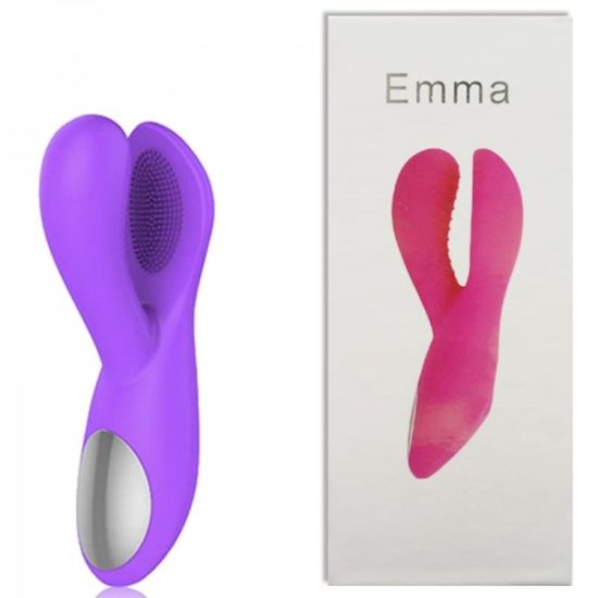Vibrador Ponto G Com Estimulador Clitoriano Emma