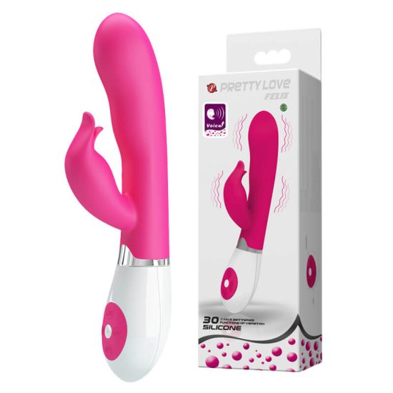 Vibrador Ponto G em Soft Touch Pretty Love Felix Rosa 20 x 3 cm