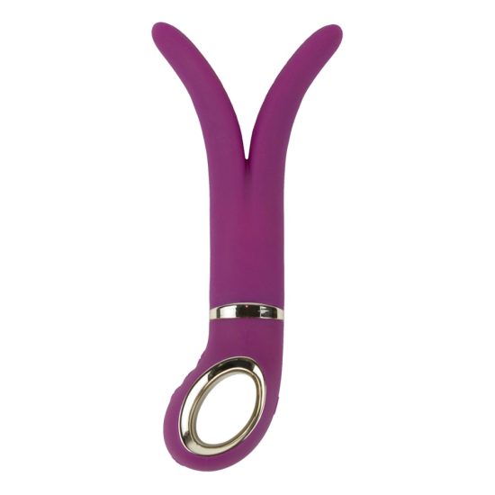 Vibrador Recarregável G-Vibe 2 Lealso Ponta Dupla Roxo 24 x 3,8 cm