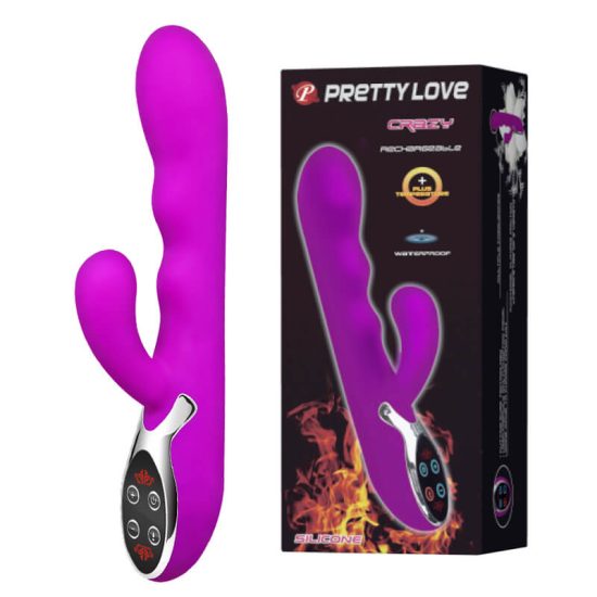 Vibrador Recarregável que Aquece Pretty Love Crazy 22 x 4 cm