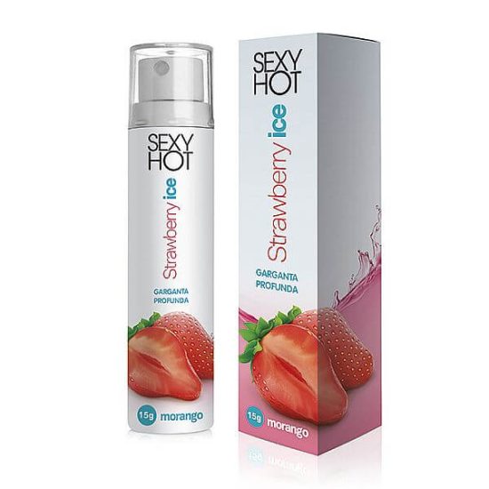Spray Comestível Strawberry Ice Garganta Profunda Morango 15g