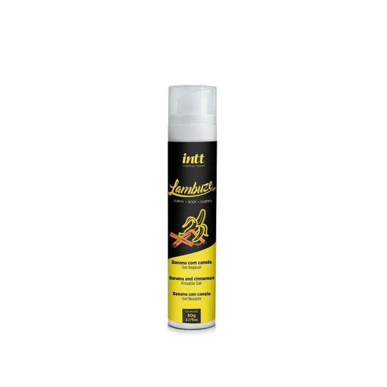 Gel Beijável Excitante Lambuze Banana com Canela Intt 50gr