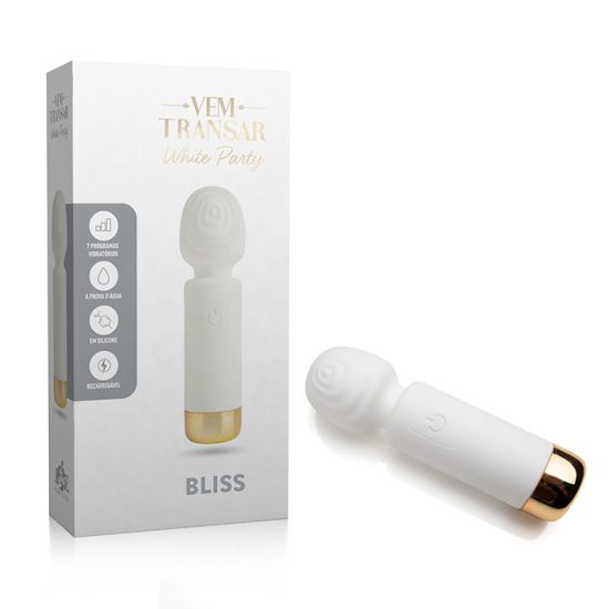 Massageador Recarregável Vem Transar White Party Bliss 16 x 4,4 cm