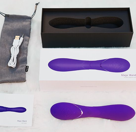 Vibrador Recarregável com Aquecimento Controlado por Aplicativo Magic Motion Heating Wand