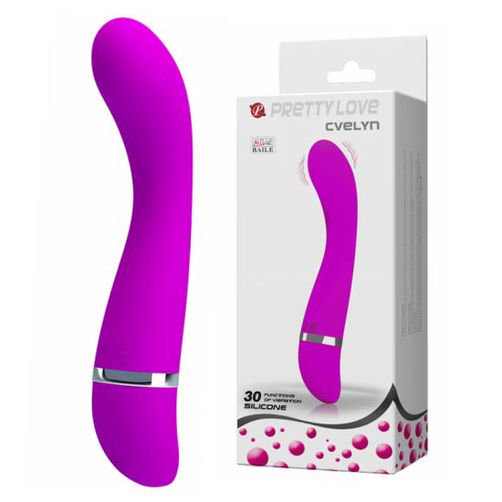 Vibrador Pretty Love Cvelyn Silicone Soft Touch e Ponto G 18,8 x 3,5 cm