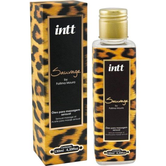 Óleo Para Massagem Corporal Sensual Sauvage Intt 130 ml