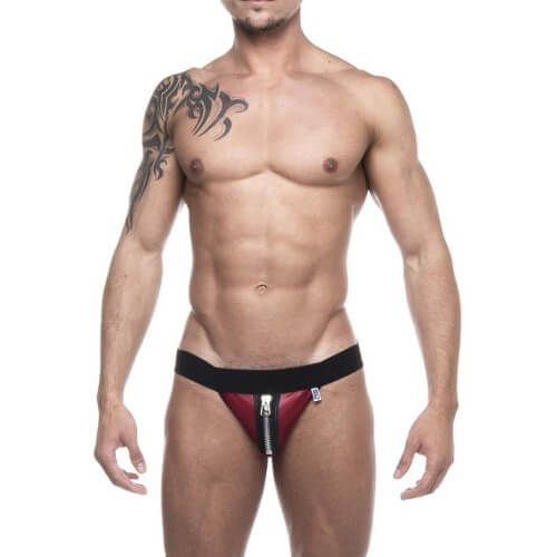 Jockstrap em Cirre Vermelho com Ziper Decorativo SD Clothing