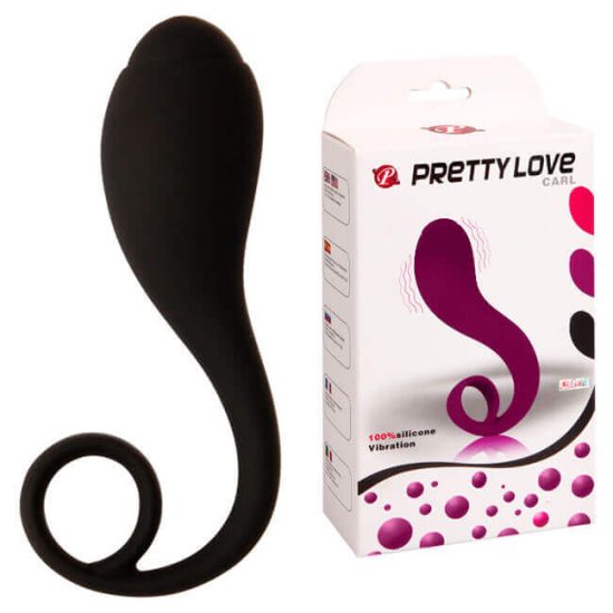 Plug Anal em Soft Touch com Vibração Pretty Love Carl 10 x 2,8 cm