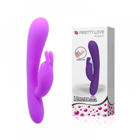 Vibrador Rabbit Recarregável Ponto G em Soft Touch Pretty Love Hobart 19 x 3 cm