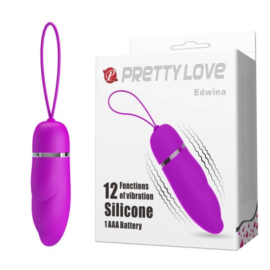 Bullet em Soft Touch com 12 Vibrações Pretty Love Edwina 9,3 x 3 cm