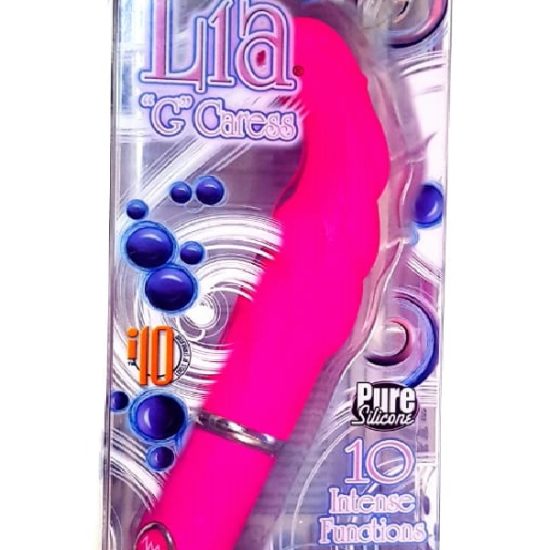 Vibrador Lia "G" Caress Silicone 1o Vib Ponto G