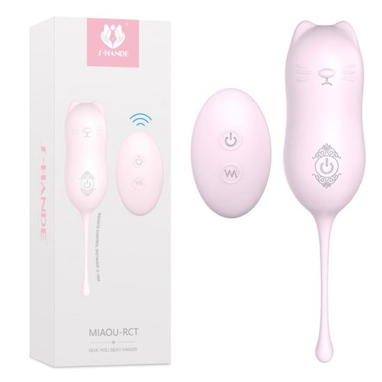 Bullet recarregável com controle remoto em formato de gatinho Miaou-Rct S-Hande- 16,2 X 3,3 CM