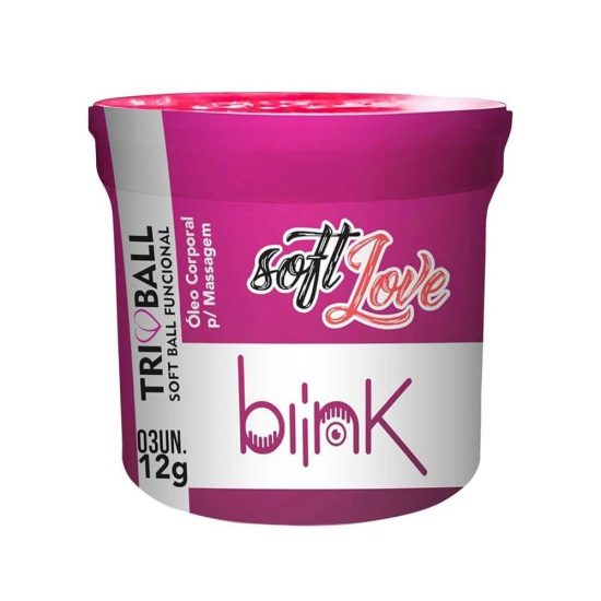 Bolinha Explosiva Anal Multi sensação Tri Ball Blink com 3 Unidades Soft Love