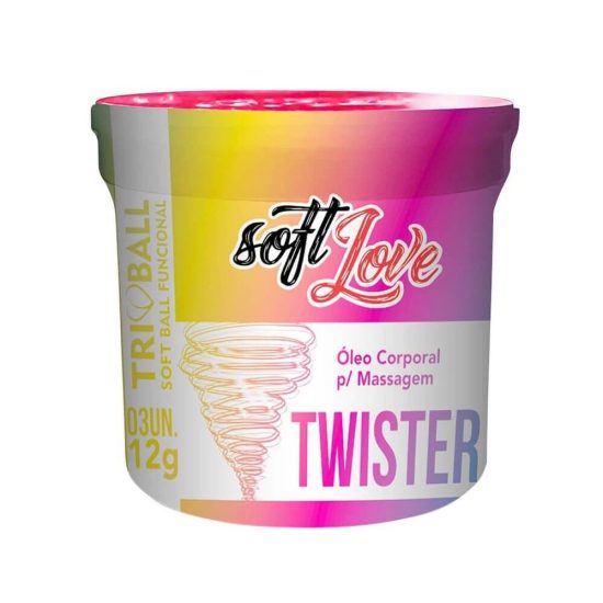 Bolinha Explosiva Twister Multi Sensação com 3 Unidades Tri Ball Soft Love