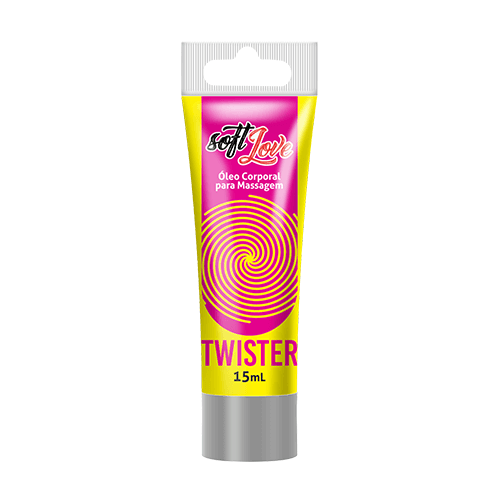Gel Excitante Multi-Sensações Lubrifica, Esquenta, Esfria, Vibra, Pulsa e Sensibiliza Twister Soft Love 15 Ml