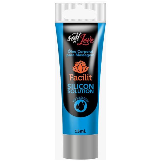 Gel para Sexo Anal Resistente a Água a Base de Silicone Facilit Silicon Solution Top Sensation 15 Ml