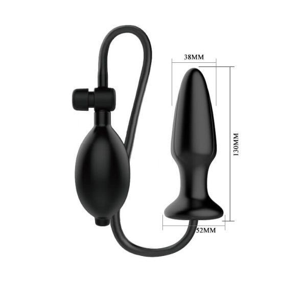 Plug Anal Inflvel de Silicone com Bomba Manual Mr Play Pretty Love 13 x  3,8 cm  Sex Shop Flower Love
