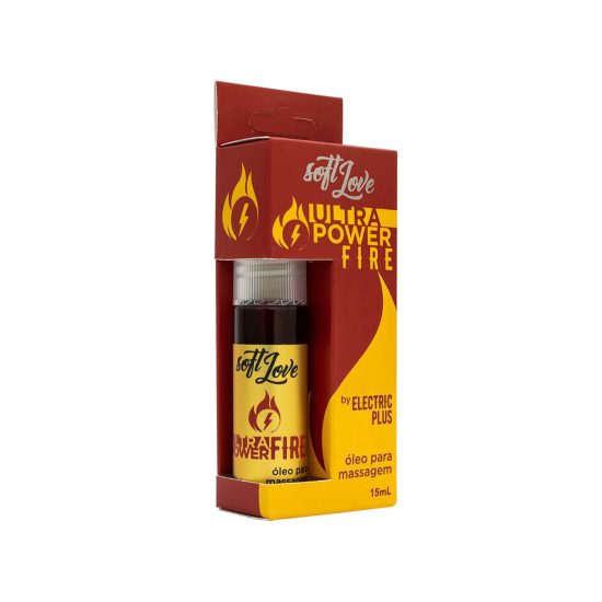 Óleo em Spray com Efeito Quente Eletrizante Ultra Power Fire By Eletric Plus Soft Love 15 Ml
