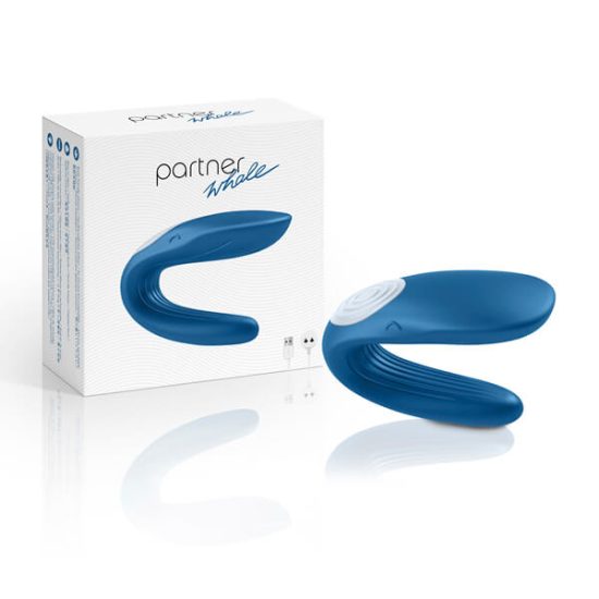 Vibrador para Casal Recarregável em Formato de Baleia com Dois Motores Partner Whale
