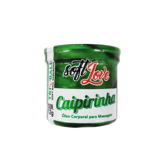 Bolinha Explosiva Excitante Unissex Sabor Caipirinha com 3 Unidades Tri Ball Soft Love