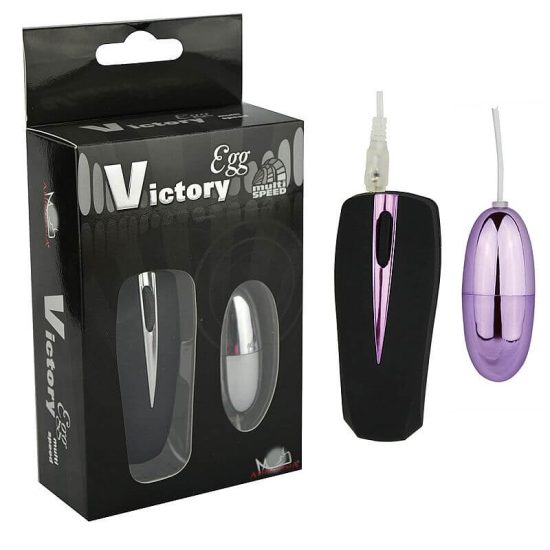 Bullet Multivelocidade com Controle por Fio na Cor Lilás Egg Victory Aphrodisia 6,2 x 2,6 cm