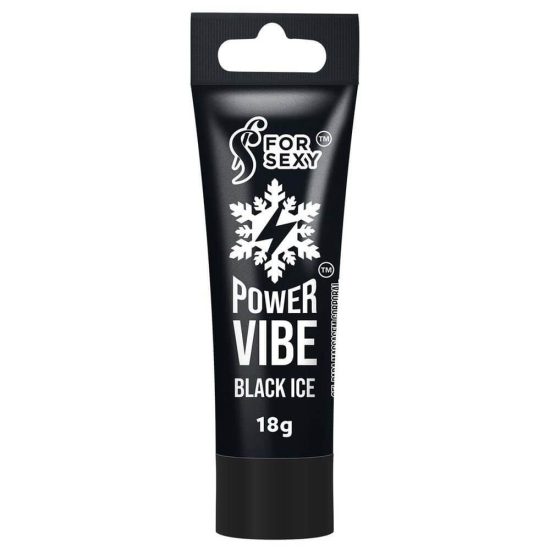 Gel com Efeito Gelado e Eletrizante Power Vibe Black Ice For Sexy 18g