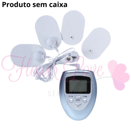 Kit com 4 Lâminas Adesivas com 6 Níveis de Eletrochoque e Controle por Fio Electro Sex Kit Ly Baile