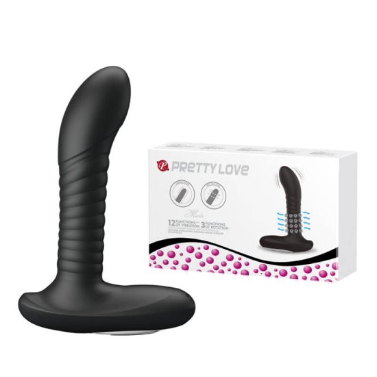 Estimulador Recarregável em Soft Touch com Esferas Massageadoras e 12 Vibrações Pretty Love Merlin 15,9 x 3,5 cm