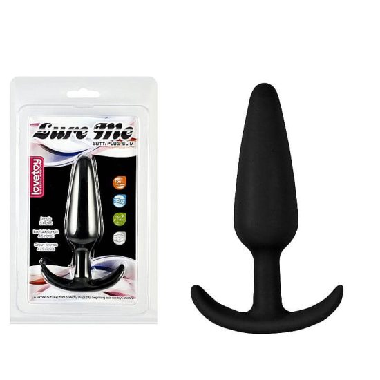 Plug Anal Cônico em Silicone com Alça de Segurança Lure Me Butt Plug Slim Lovetoy 11 x 2,6 cm