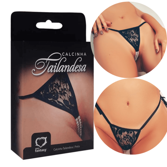 Calcinha Tailandesa em Renda com Amarração na Cintura sexy fantasy