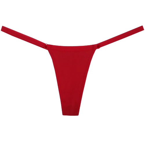 Calcinha Fio Dental em Microfibra ou Microlight com Regulagem Tempestade Vermelha Sensualle Lingerie