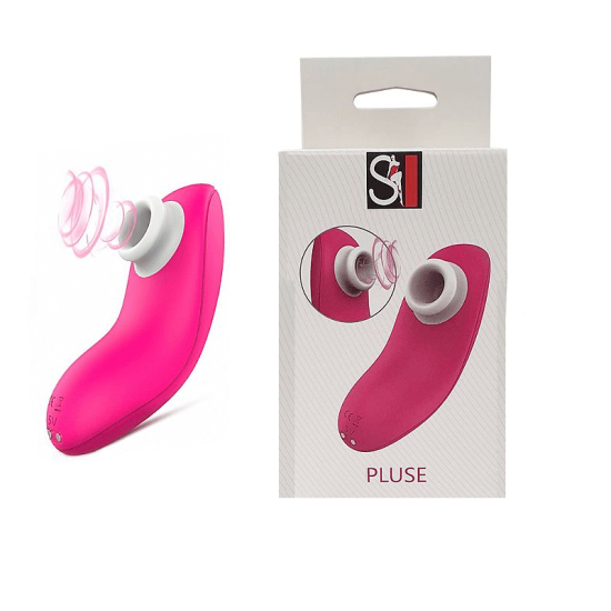 Estimulador de Clitóris Pulsador com 10 Ondas de Pressão Pulse Rosa S-Hande 10,2 x 4,1 cm