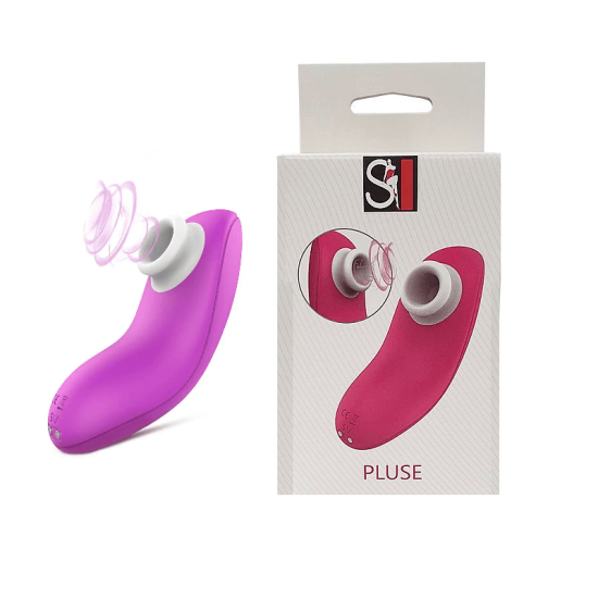 Estimulador de Clitóris Pulsador com 10 Ondas de Pressão Pulse Roxo S-Hande 10,2 x 4,1 cm