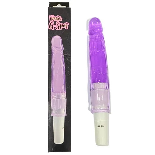 Vibrador de Ponto G em Jelly 12,5 cm x 3 cm – À Pilha