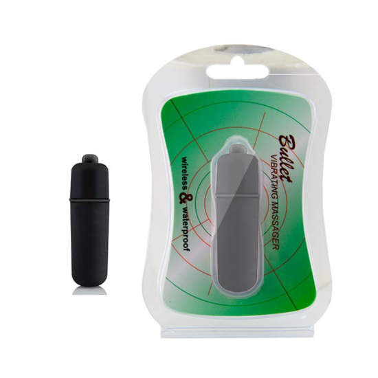 Mini Power Bullet 10 Modos de Vibração Preto 5,5 x 1,5cm