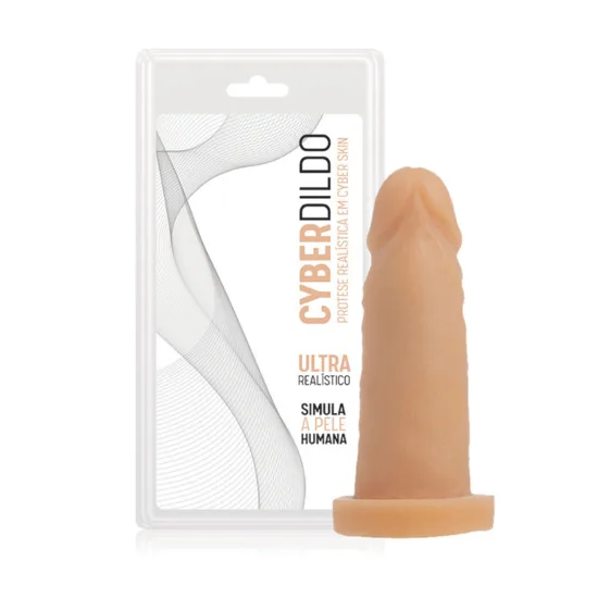 Pênis Realístico em Cyberskin com Vertebra Lunes Adão e Eva 12,5 x 3,5cm