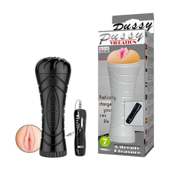 Masturbador Lanterna Modelo Vagina em Cyber Skin com 7 Modos de Vibrações 20 x 2,8 cm