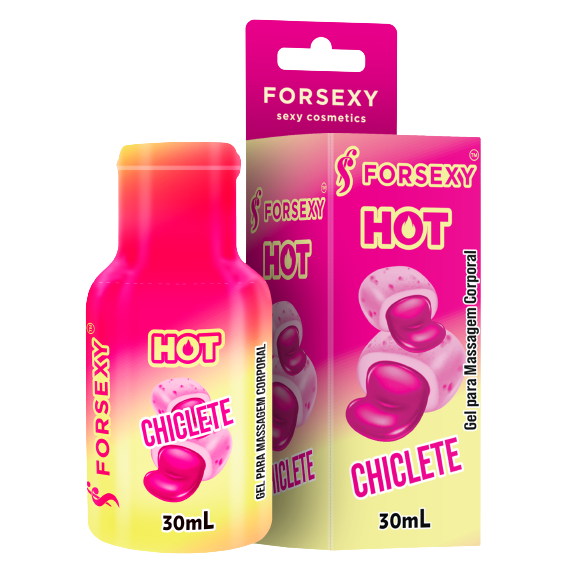 Gel Para Massagem Corporal Comest Vel Com Efeito Quente Sabor Chiclete For Sexy Ml Sex Shop