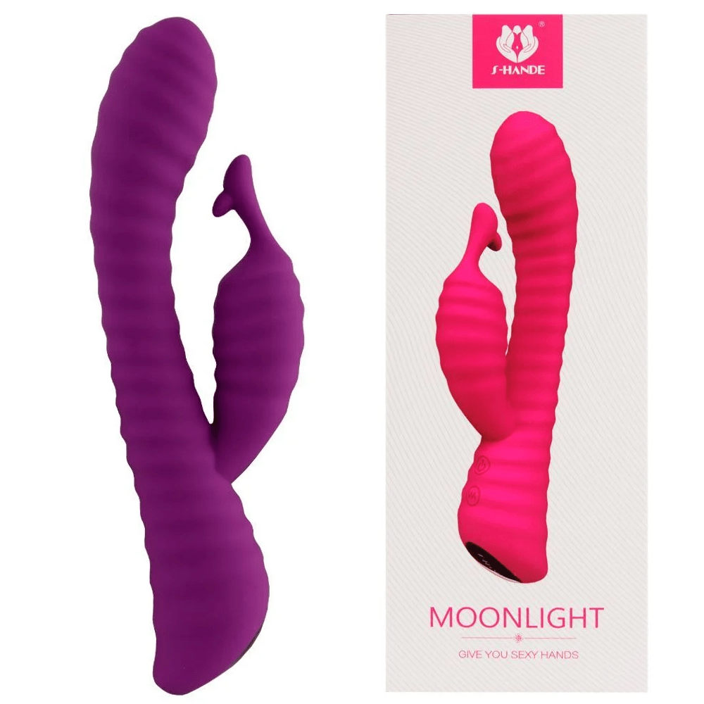 Vibrador Ponto G Recarregável com 9 Vibrações, Estimulador de Clitóris e  Textura Ondular Moonlight Roxo S-Hande 13 x 3,5 » Sex Shop Flower Love