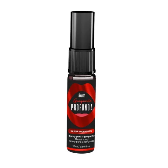 Spray Dessensibilizante para Sexo Oral Sabor Morango Garganta Profunda Intt 15ml