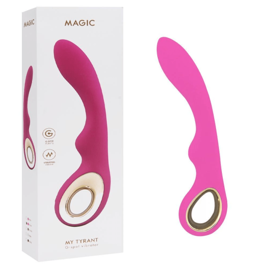 Vibrador Ponto G Recarregável com 10 Vibrações Magic Rosa