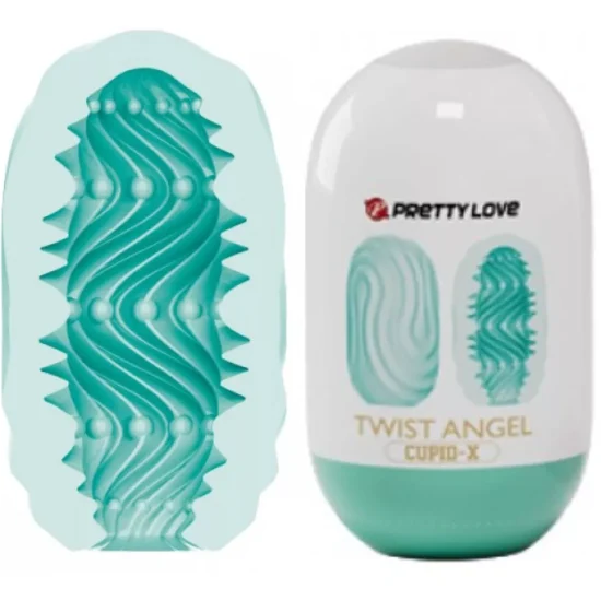 Masturbador EGG com Massageador Interno – Seductive Angel 10X5 cm