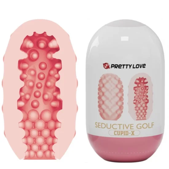 Masturbador EGG com Interno Massageador – Seductive Golf Rosa 10X5 cm