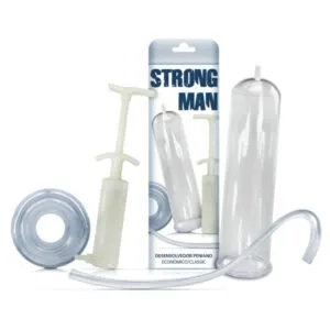 Desenvolvedor Peniano Strong Man Seringa Perolada Classic Sexy Fantasy 24 x 5,5 cm
