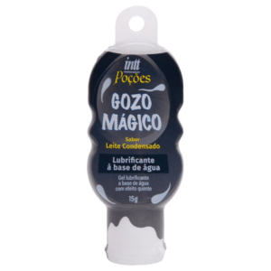 Lubrificante Íntimo a Base de Água com Textura de Esperma, Sabor de Leite Condensado e Efeito Quente Gozo Mágico Intt Poções 15g